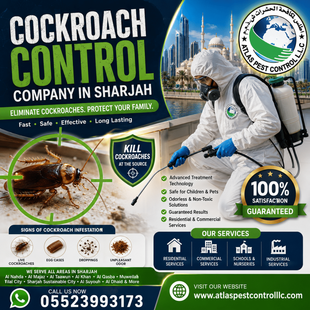 Cockroach Control Company in Sharjah